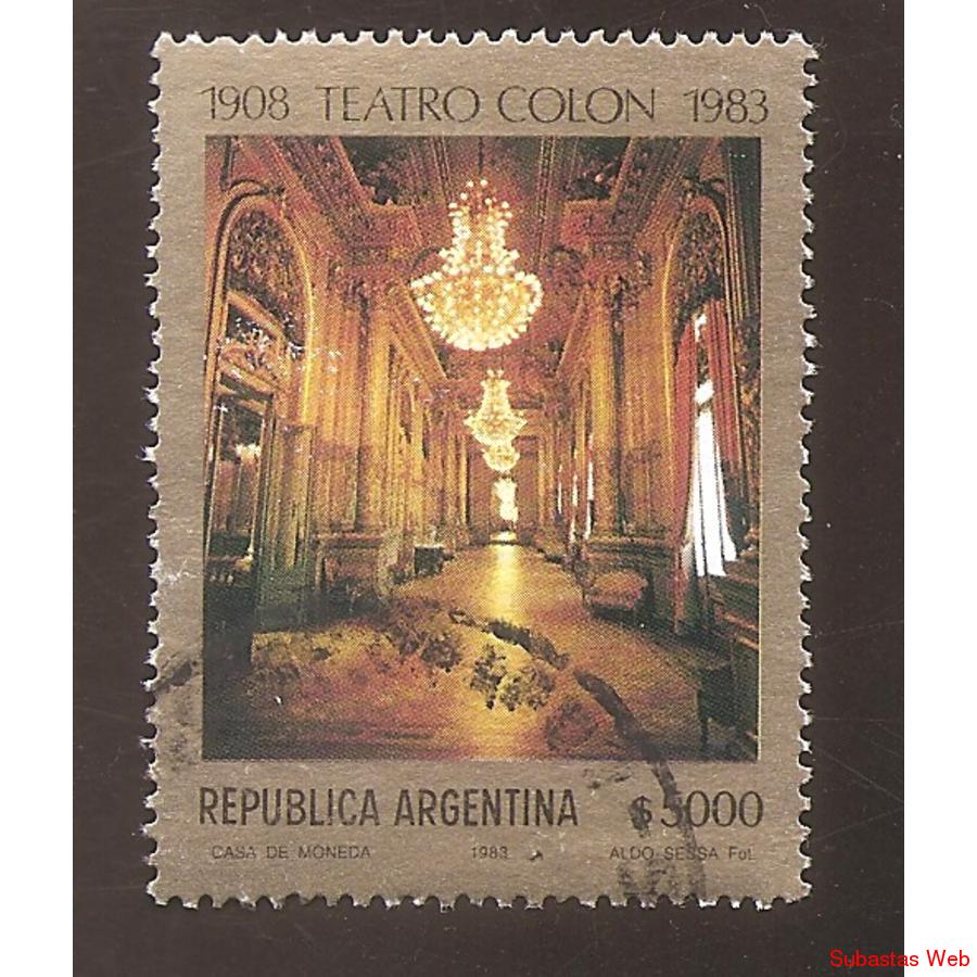 ARGENTINA 1983 (MT1397) TEATRO COLON  SELLO 1  USADA