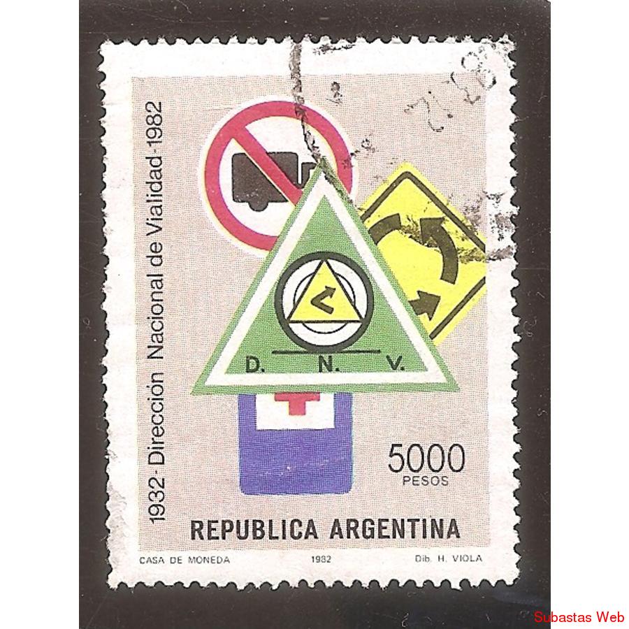 ARGENTINA 1982 (MT1374) DIRECCION DE VIALIDAD  USADA