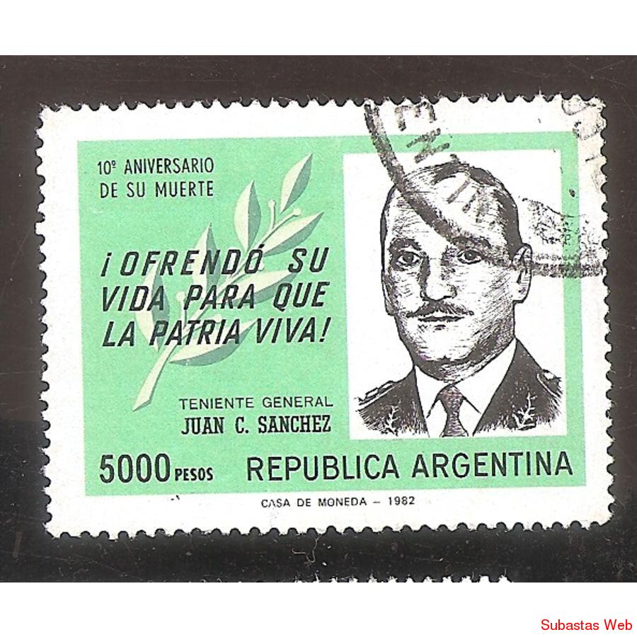 ARGENTINA 1982 (MT1341)  GENERAL SANCHEZ  USADA