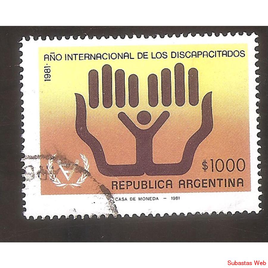 ARGENTINA 1981 (MT1308) AÑO DEL DISCAPACITADO,  USADA