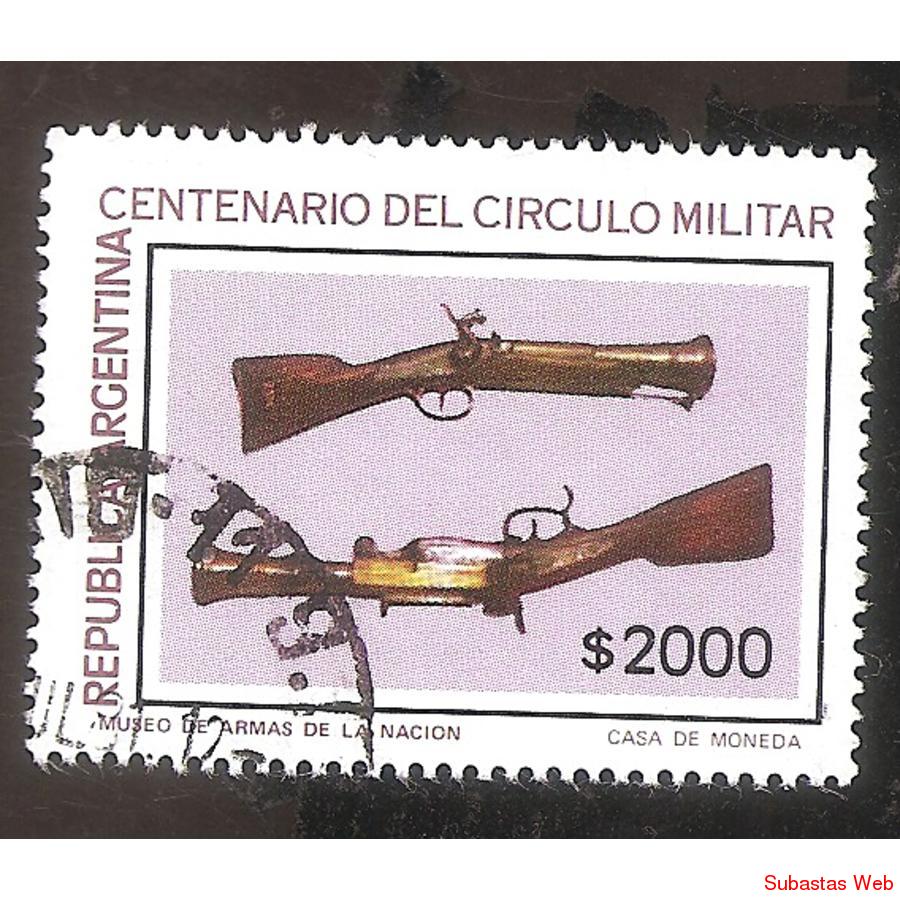 ARGENTINA 1981 (MT1295)  CIRCULOMILITAR  SELLO 2,  USADO