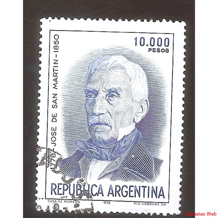 ARGENTINA 1981 (MT1289) SAN MARTIN DE $10000  USADA