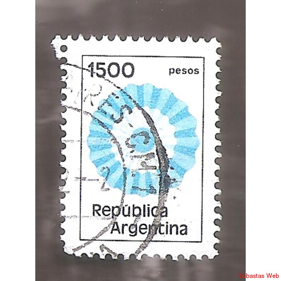 ARGENTINA 1980 (MT1283) ESCARAPELA NACIONAL DE $1500  USADA