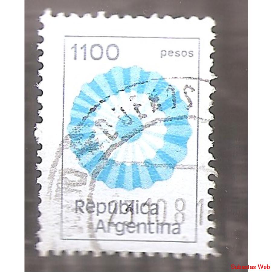 ARGENTINA 1980 (MT1282) ESCARAPELA NACIONAL DE $1100  USADA