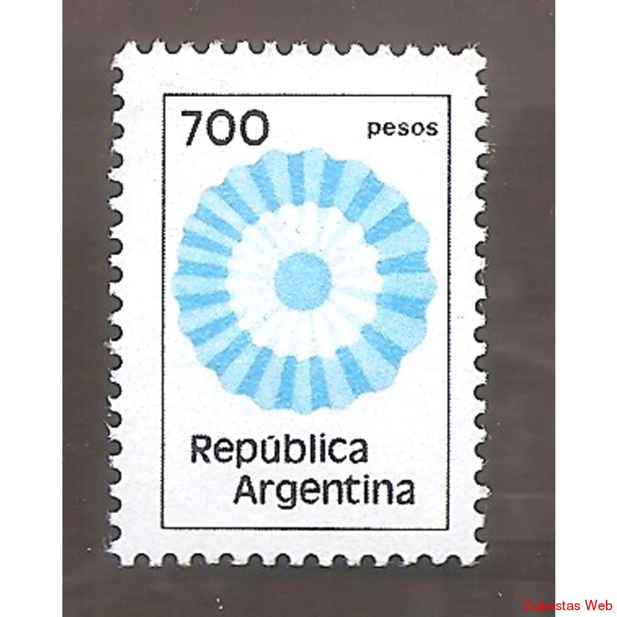 ARGENTINA 1980 (MT1280) ESCARAPELA NACIONAL DE $700  USADA