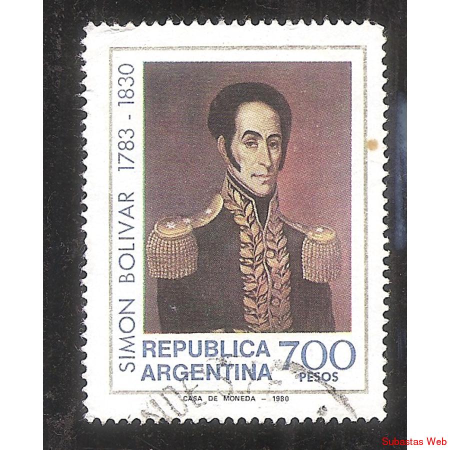 ARGENTINA 1980 (MT1279)  SIMON BOLIVAR,  USADA