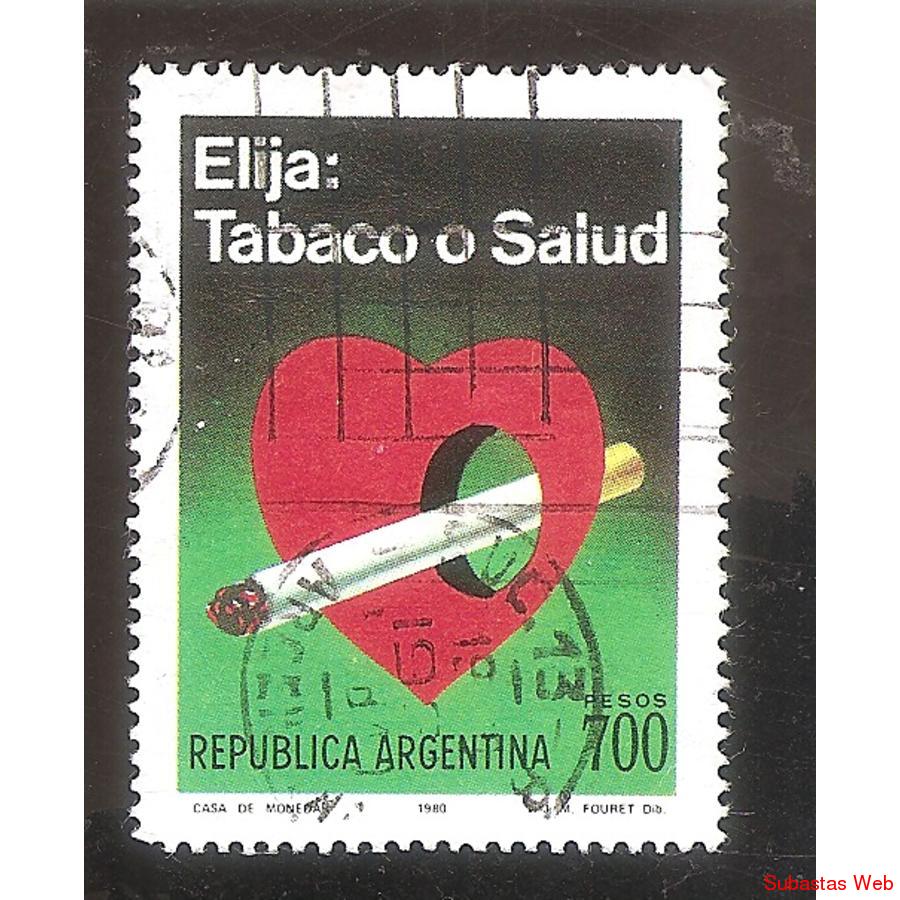 ARGENTINA 1980 (MT1259)  TABACO O SALUD  USADA
