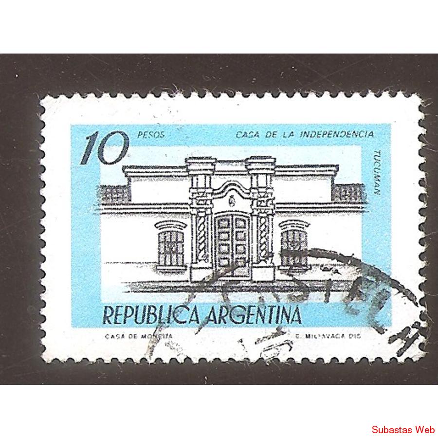ARGENTINA 1979 (MT1200b) CASA TUCUMAN  TIZADO FLUO  USADA