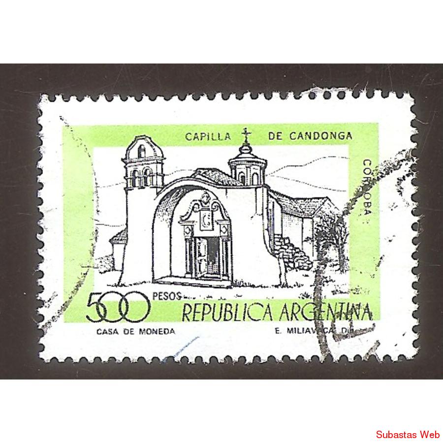 ARGENTINA 1978 (MT1136c) CAPILLA CANDONGA TIZADO FLUO,  USAD