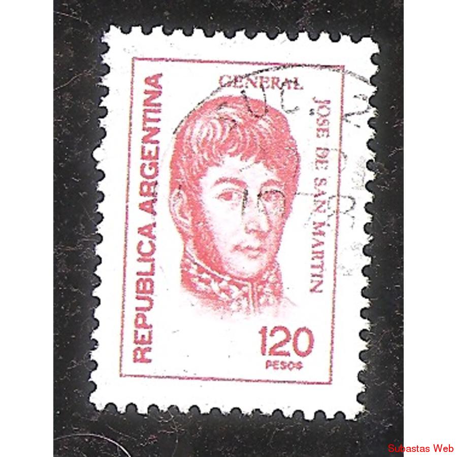 ARGENTINA 1978 (MT1131) ORDINARIO: SAN MARTIN $120,  USADA