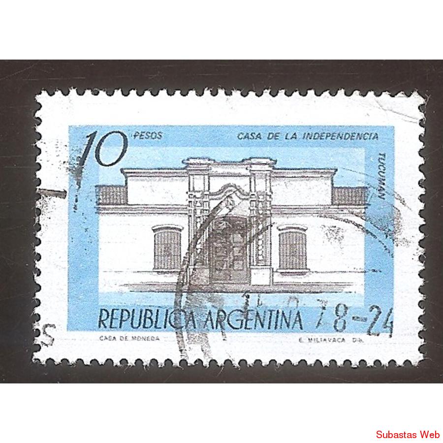 ARGENTINA 1978 (MT1108) CASA TUCUMAN LETRA CHICA TIZADO, USA