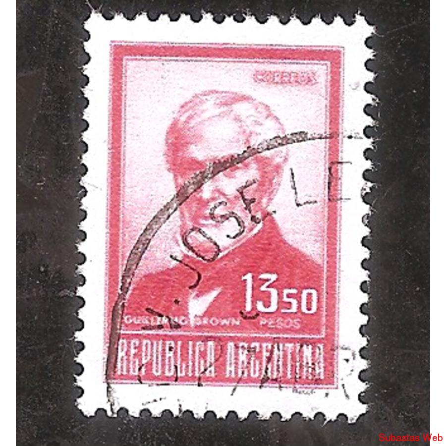 ARGENTINA 1975 (MT1023) PROCERES: BROWN $13,50  USADA