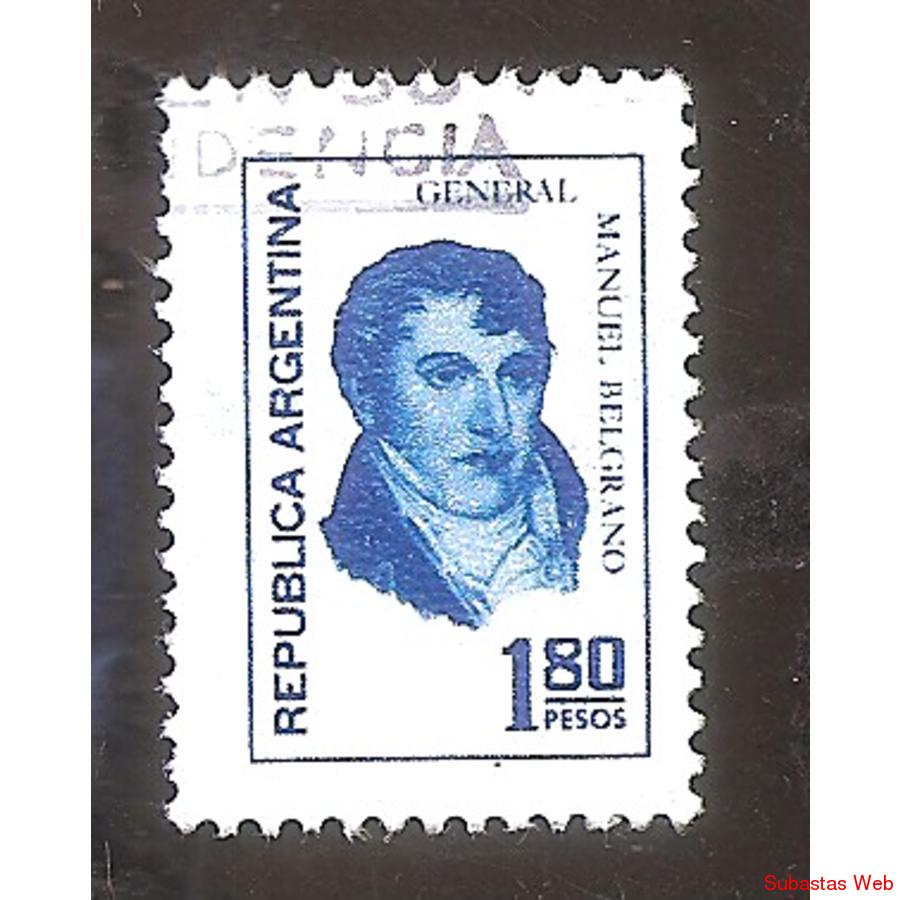ARGENTINA 1975 (MT1022) PROCERES:  BELGRANO $1,80  USADA