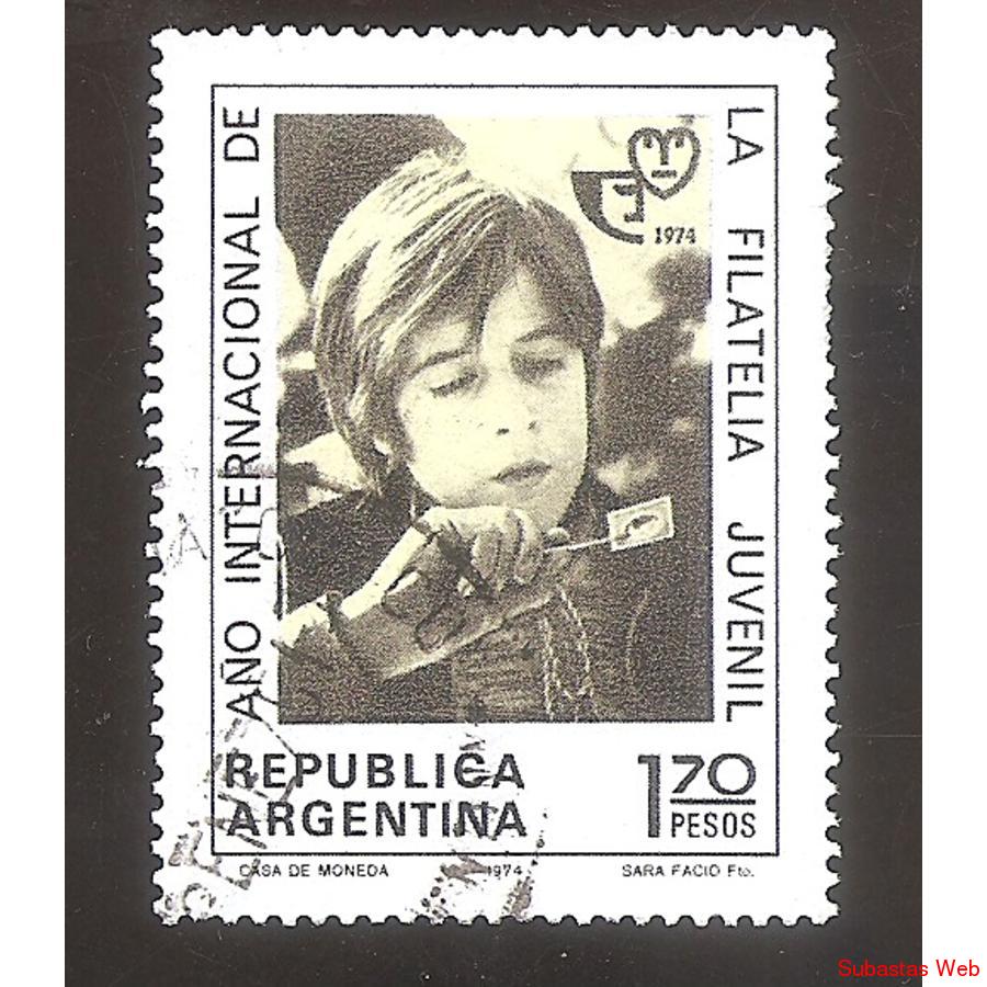 ARGENTINA 1974 (MT995) FILATELIA JUVENIL  USADA
