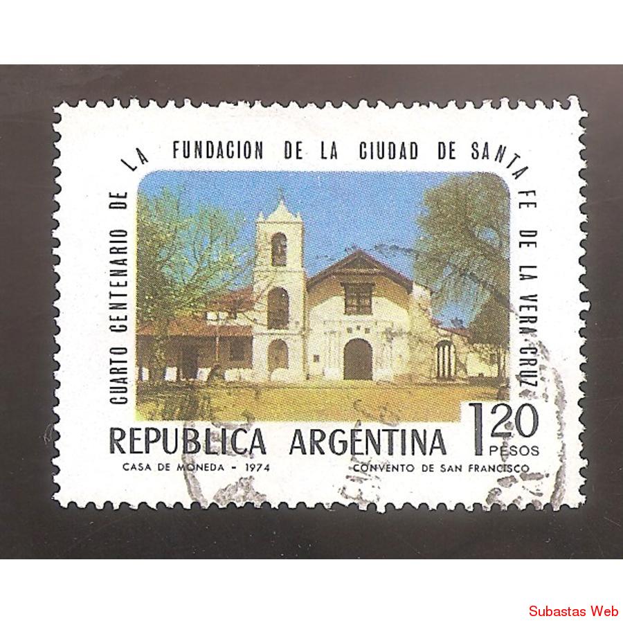 ARGENTINA 1974 (MT988) FUNDACION DE SANTA FE  USADA