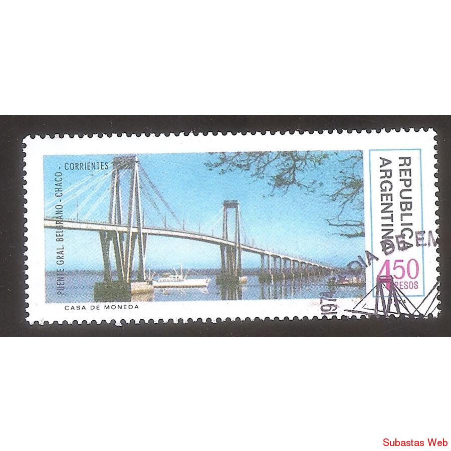 ARGENTINA 1974 (MT984) OBRAS DE INFRAESTRUCTURA SELLO 3,  US