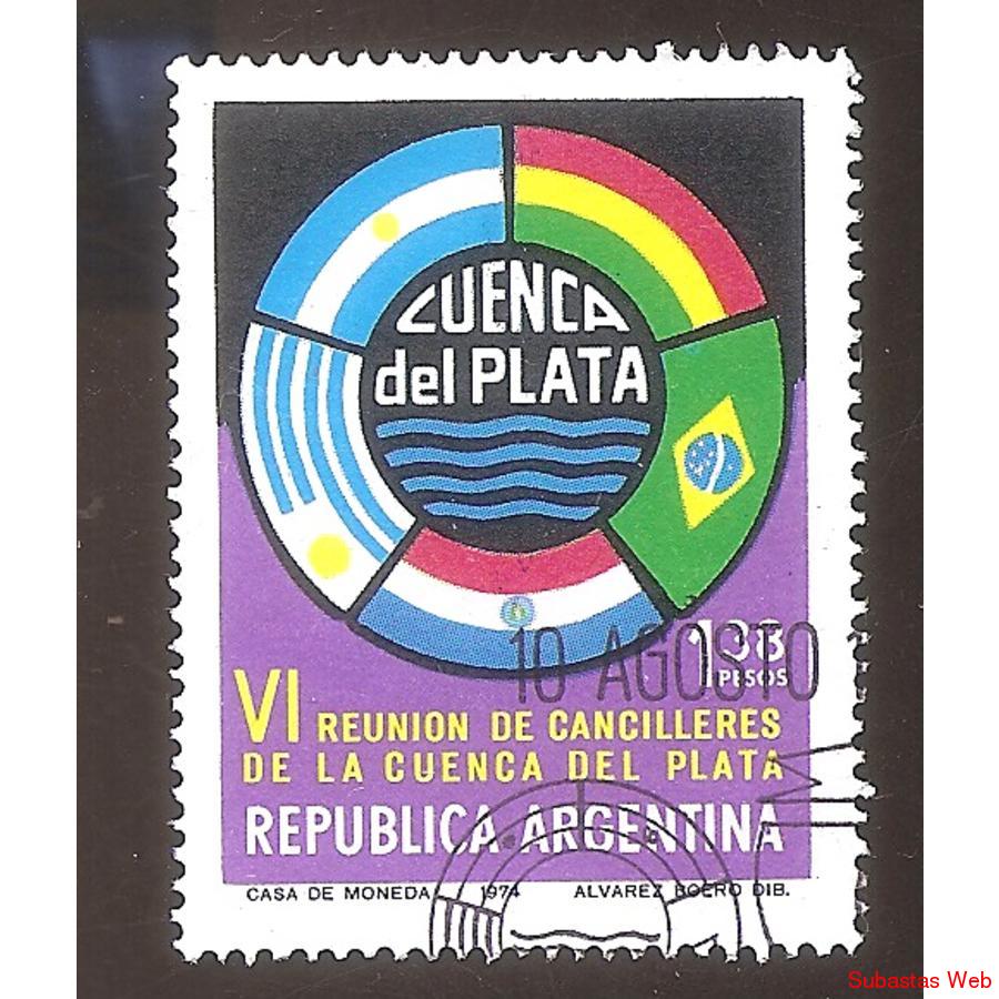 ARGENTINA 1974 (MT981) REUNION DE CANCILLERES,  USADA