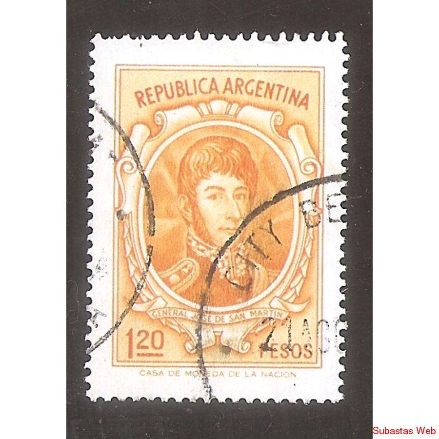 ARGENTINA 1973 (MT953) PROCERES; SAN MARTIN DE $1,20  USADA