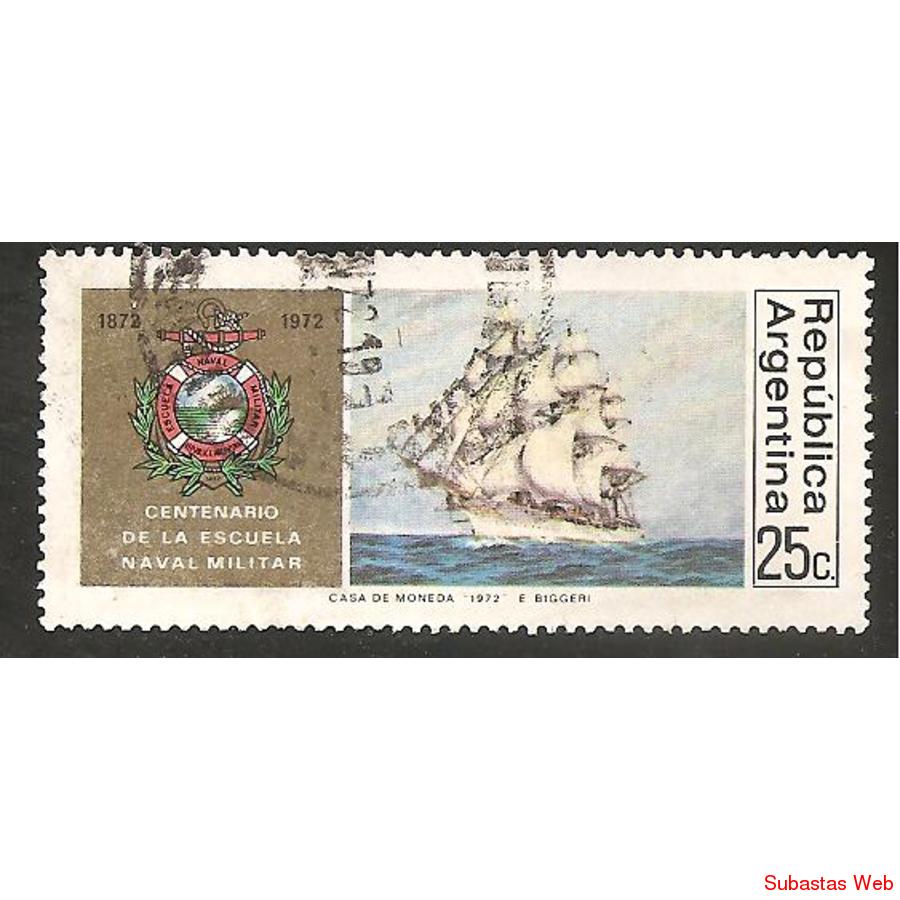 ARGENTINA 1972 (MT928) ESCUELA NAVAL MILITAR  USADA
