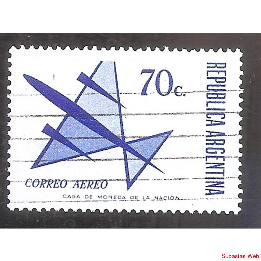 ARGENTINA 1971 (MT143 Aerea) DIBUJO DE UN AVION  $0,70  USAD