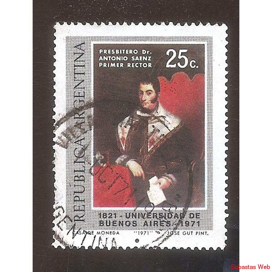 ARGENTINA 1971 (MT903) UNIVERSIDAD DE BUENOS AIRES USADA