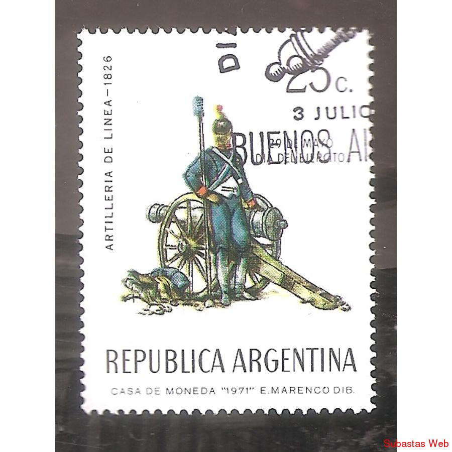 ARGENTINA 1971 (MT897)  DIA DEL EJERCITO   USADA