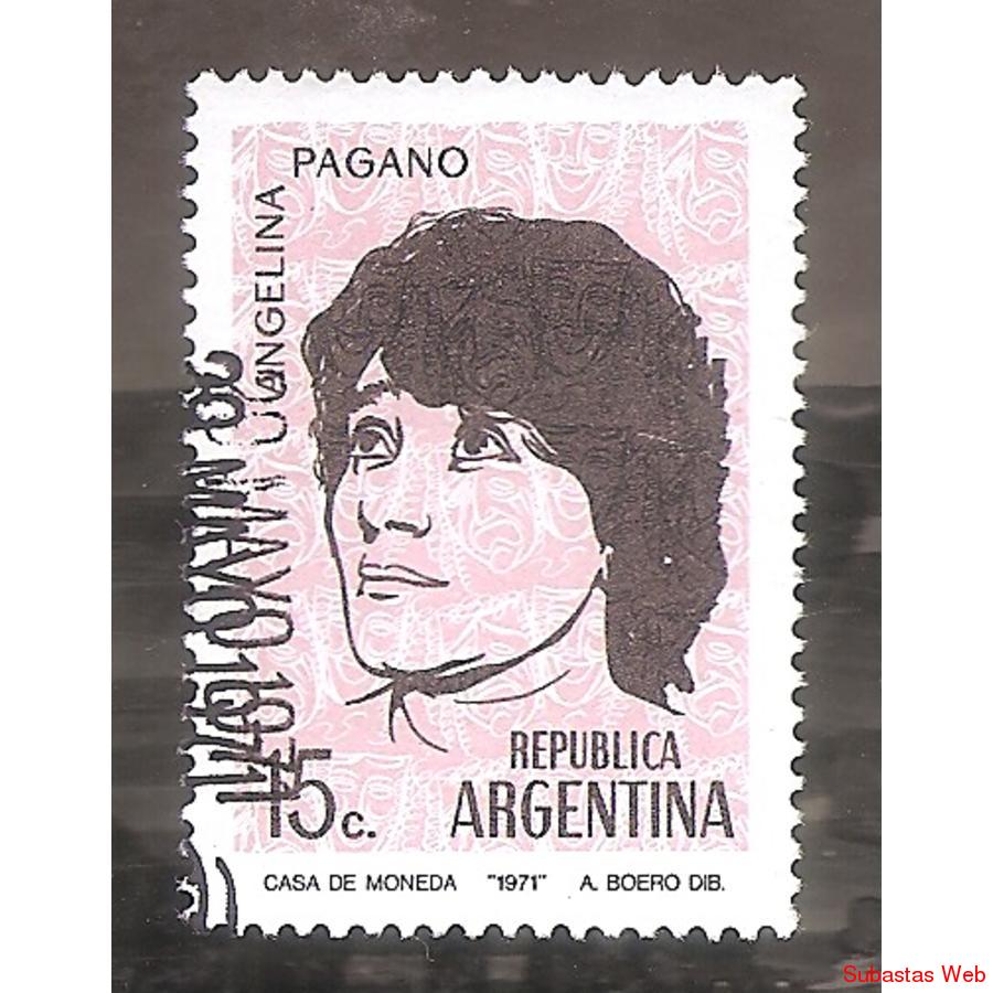 ARGENTINA 1971 (MT895) ACTORES ARGENTINOS USADA