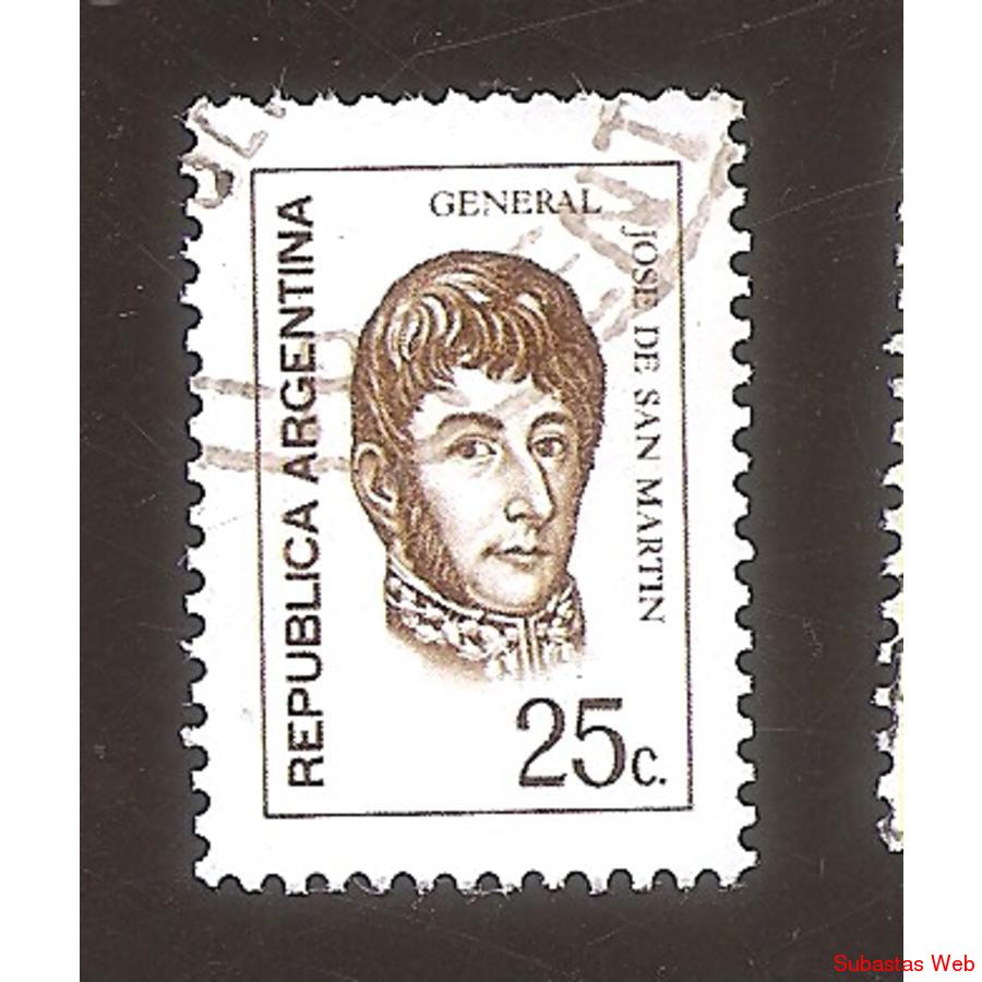 ARGENTINA 1971 (MT881) PROCERES SSAN MARTIN $0,25  FOSFO  US