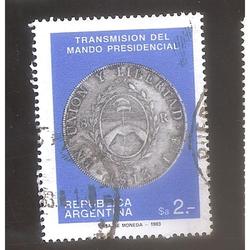 ARGENTINA 1983 (MT1451) TRANSMISION DEL MANDO  USADA
