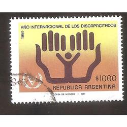 ARGENTINA 1981 (MT1308) AÑO DEL DISCAPACITADO,  USADA