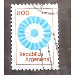 ARGENTINA 1980 (MT1281) ESCARAPELANACIONAL DE $800   USADA