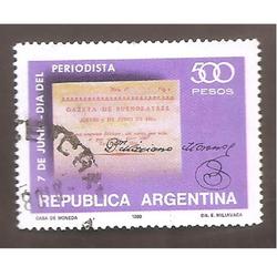 ARGENTINA 1980 (MT1221)  DIA DEL PERIODISTA  USADA