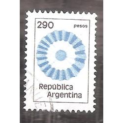 ARGENTINA 1979 (MT1191) ESCARAPELA NACIONAL DE $290  USADA