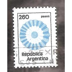 ARGENTINA 1979 (MT1171) ESCARAPELA NACIONAL $260  USADA