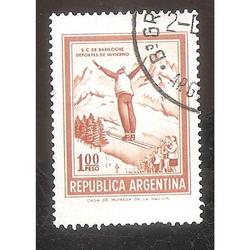 ARGENTINA 1974 (MT973) BARILOCHE TAMAÑO CHICO,  USADA