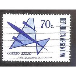 ARGENTINA 1971 (MT143 Aerea) DIBUJO DE UN AVION  $0,70  USAD