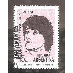ARGENTINA 1971 (MT895) ACTORES ARGENTINOS USADA