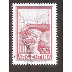 ARGENTINA 1971 (MT890) PUENTE DEL INCA $10,  USADA