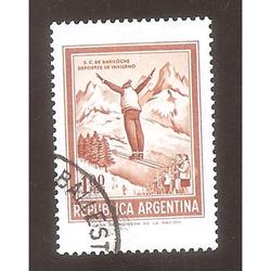 ARGENTINA 1971 (MT887A) BARILOCHE TAMAÑO REDUCIDO,  USADA