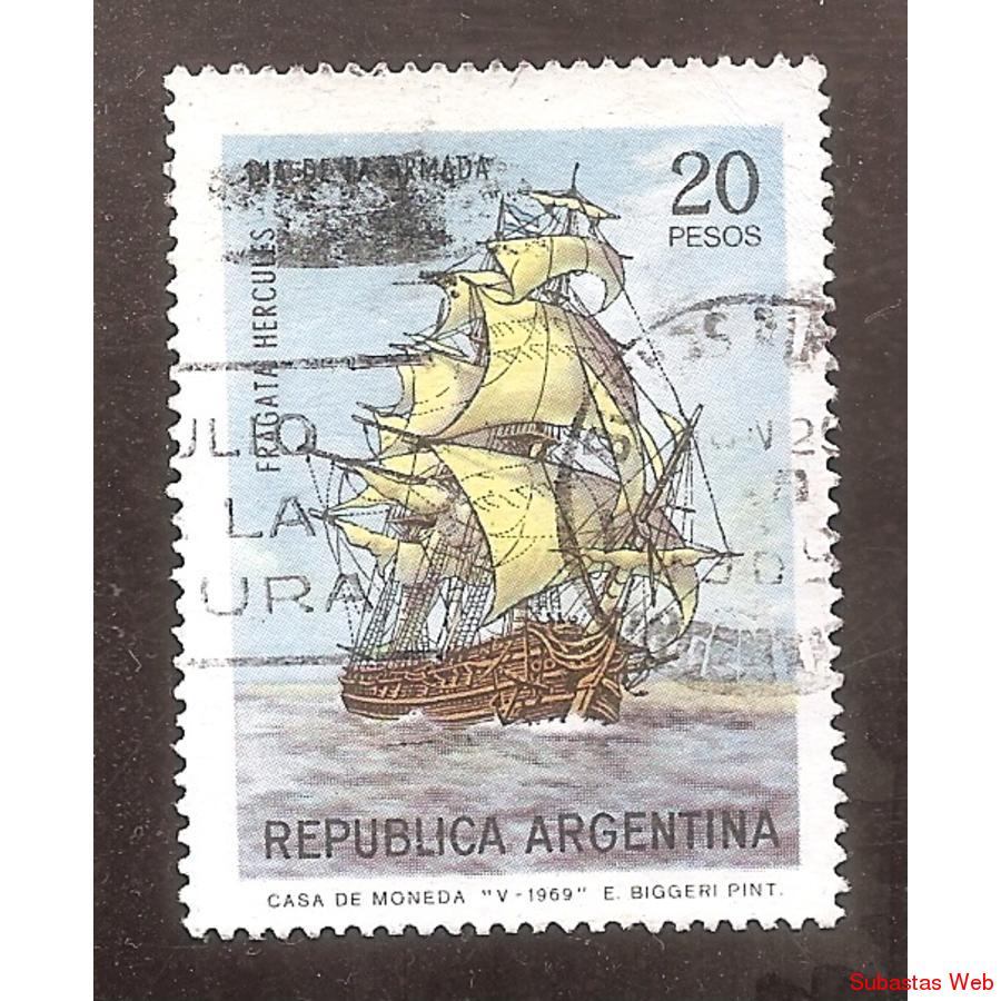 ARGENTINA 1969 (MT837)  DIA DE LA ARMADA,  USADA