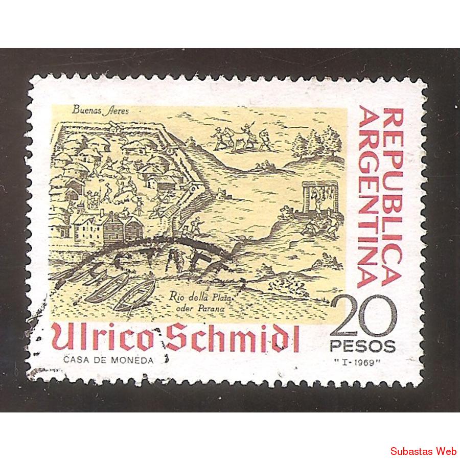 ARGENTINA 1969 (MT833) ULRICO SCHMIDL,  USADA