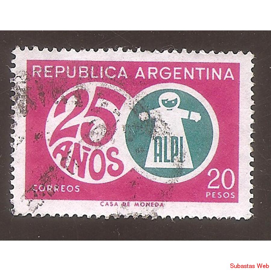 ARGENTINA 1968 (MT831) 25 AÑOS DE ALPI,  USADA