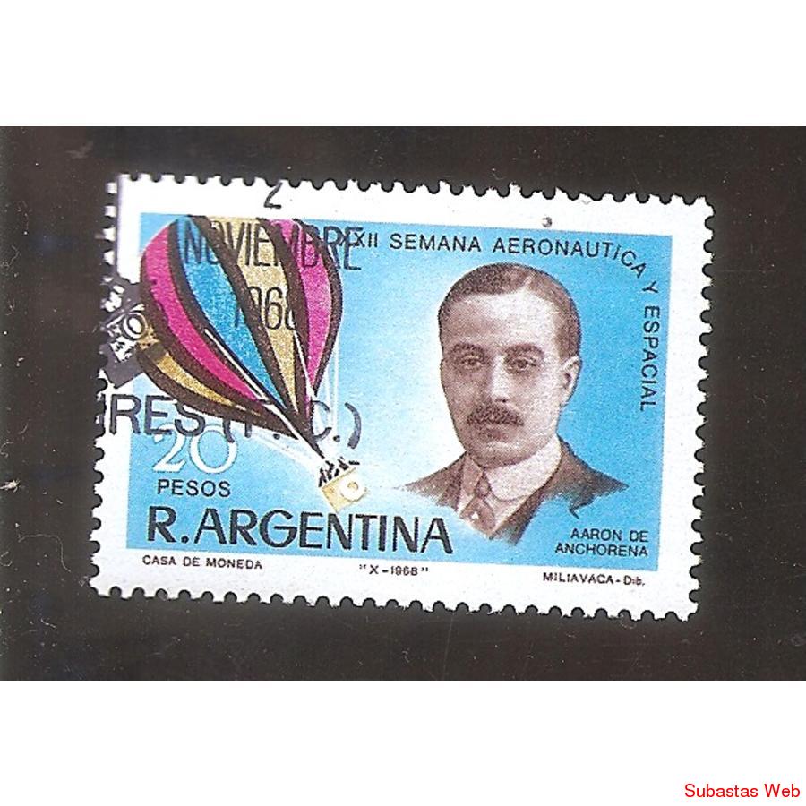 ARGENTINA 1968 (MT822)  SEMANA AERONAUTICA  USADA