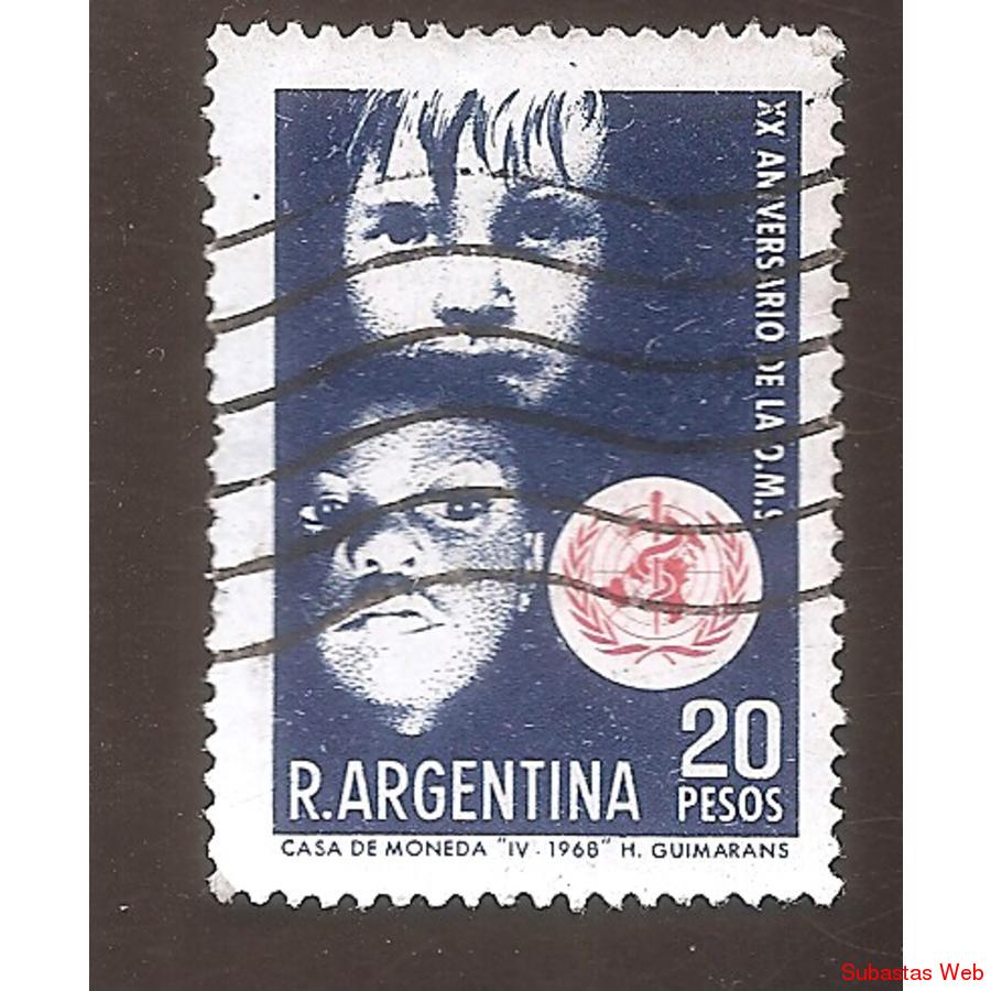 ARGENTINA 1968 (MT811) ORGANIZACION MUNDIAL DE LA SALUD  USA