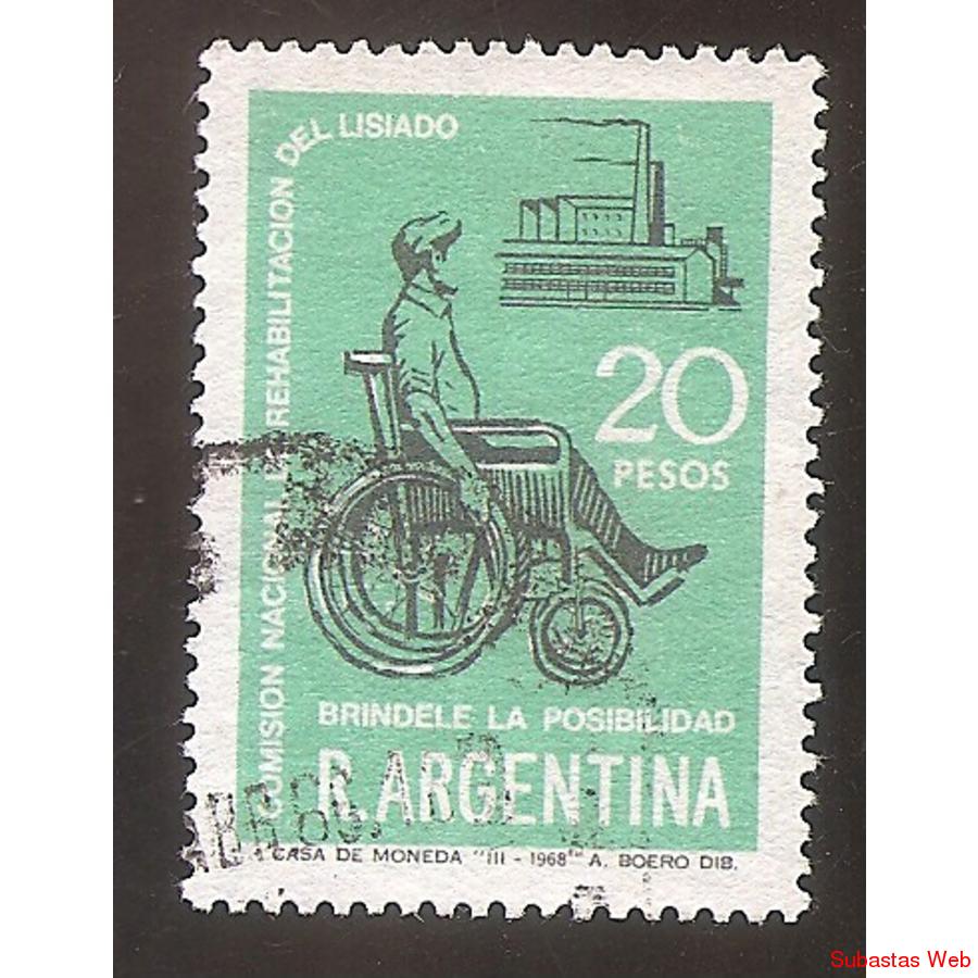 ARGENTINA 1968 (MT810) REHABILITACION DEL LISIADO,  USADA
