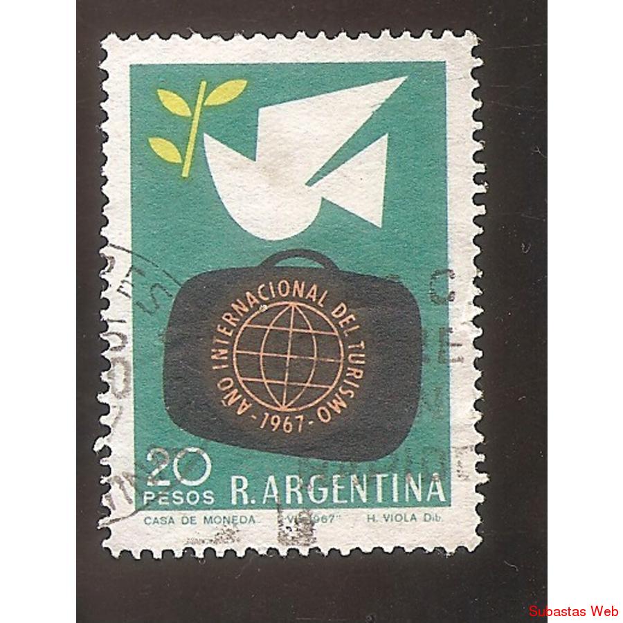 ARGENTINA 1967 (MT794) AÑO DEL TURISMO  USADA