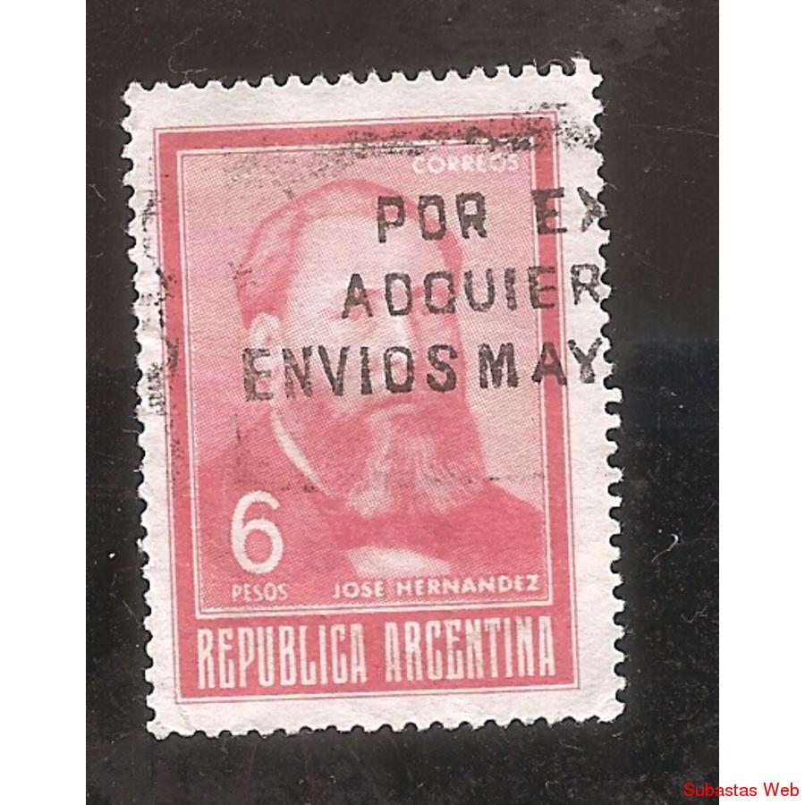 ARGENTINA 1966 (MT779a) HERNANDEZ  OFFSET MATE  USADA
