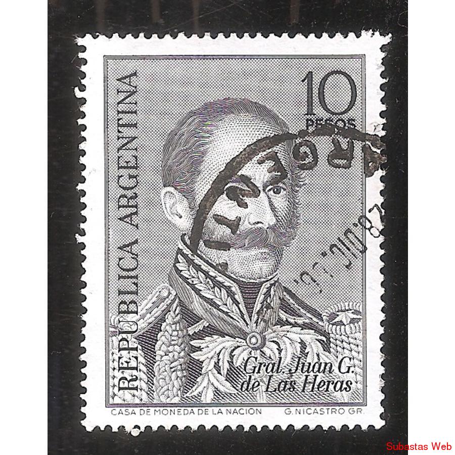 ARGENTINA 1966 (MT778) GRAL. LAS HERAS  USADA