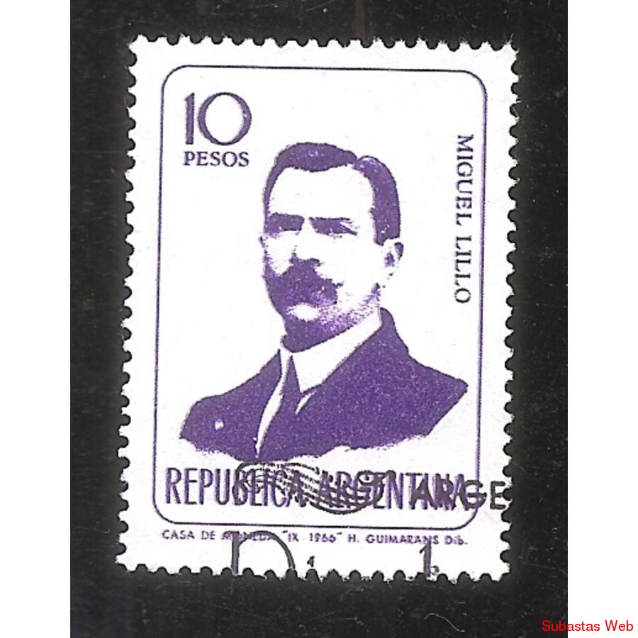 ARGENTINA 1966 (MT770) HOMBRES DE CIENCIA: LILLO,  USADA