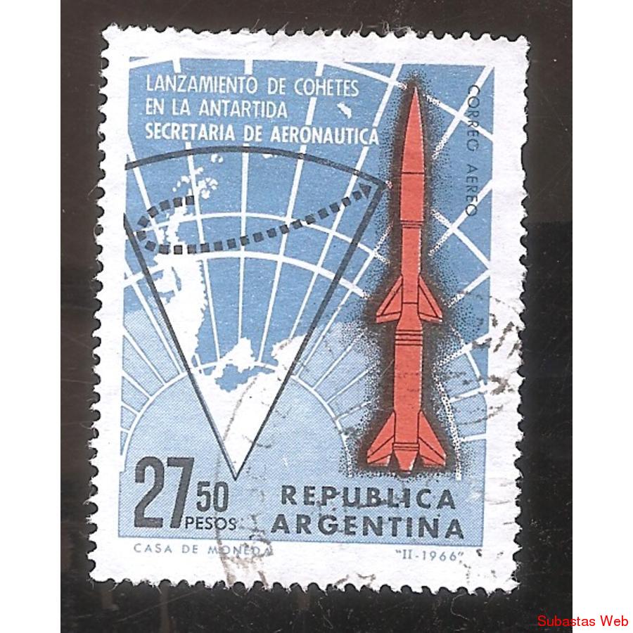 ARGENTINA 1966 (MT112 Aerea) LANZAMIENTO DE COHETES,  USADA